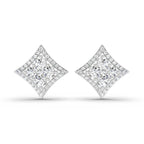 1.19 Carat Round Star Shape Fashion Earrings 14K