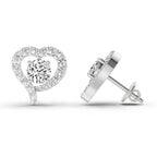 Exquisite Round Halo Diamond Earrings