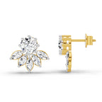 2.7 Carat Marquise Cluster Earrings 14K