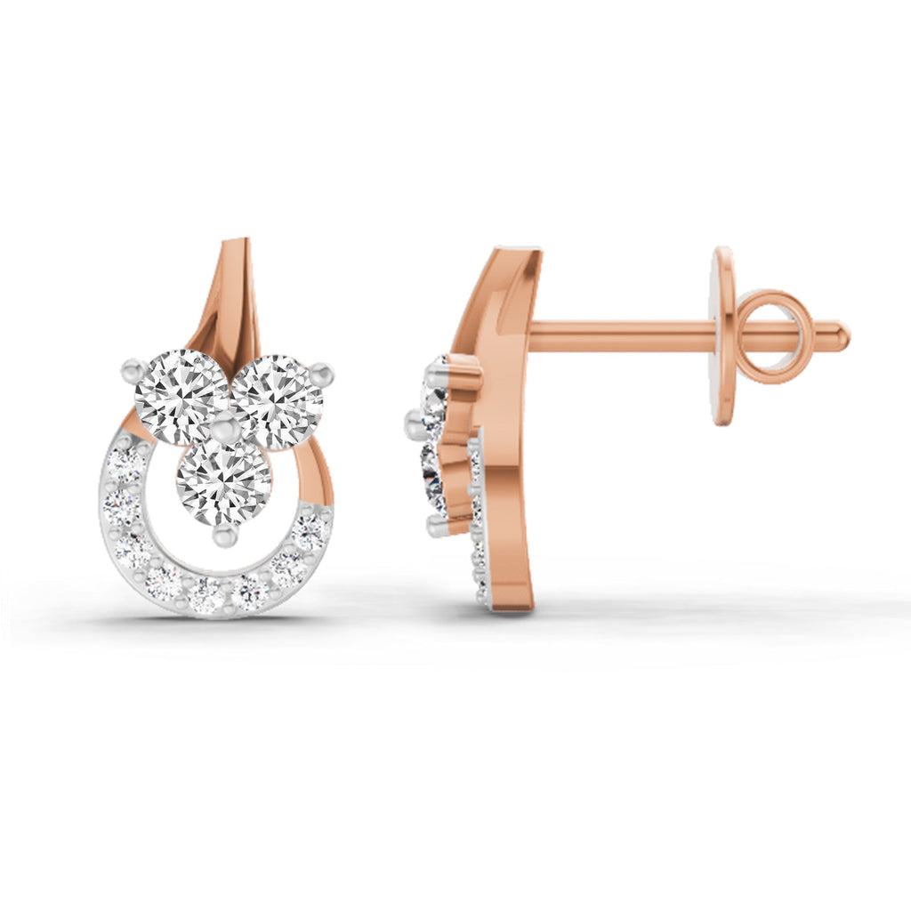 Dazzling Teardrop Diamond Stud Earrings