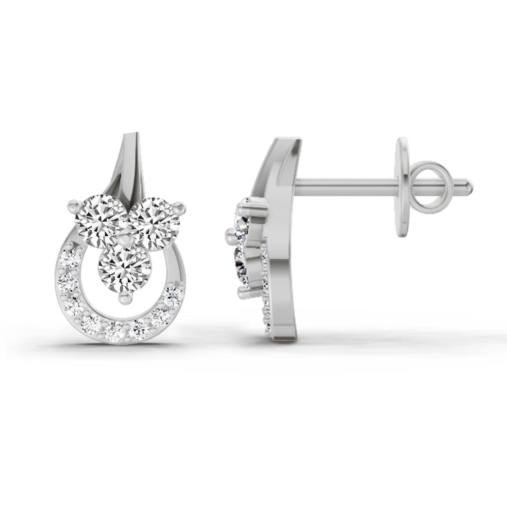 Dazzling Teardrop Diamond Stud Earrings