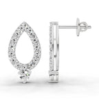 Exquisite Round Diamond Stud Earrings