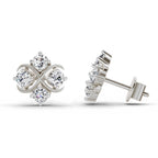 Resplendent Round Diamond Earrings