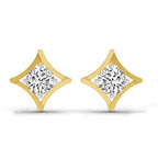 0.46 Carat Round Stud Earrings 14K