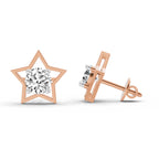 Enchanting Round Diamond Stud Earrings