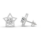 Enchanting Round Diamond Stud Earrings