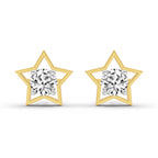 0.8 Carat Round Stud Earrings 14K