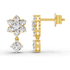 0.86 Carat Trio Stud Earrings 14K