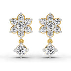 0.86 Carat Trio Stud Earrings 14K