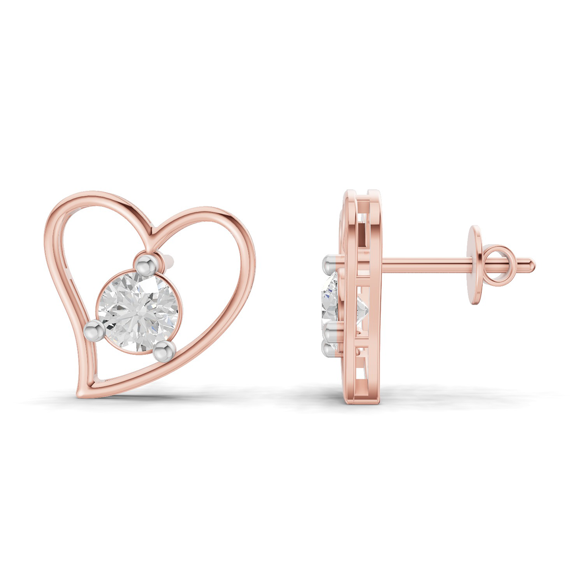 Timeless Heart Eternal Diamond Earrings