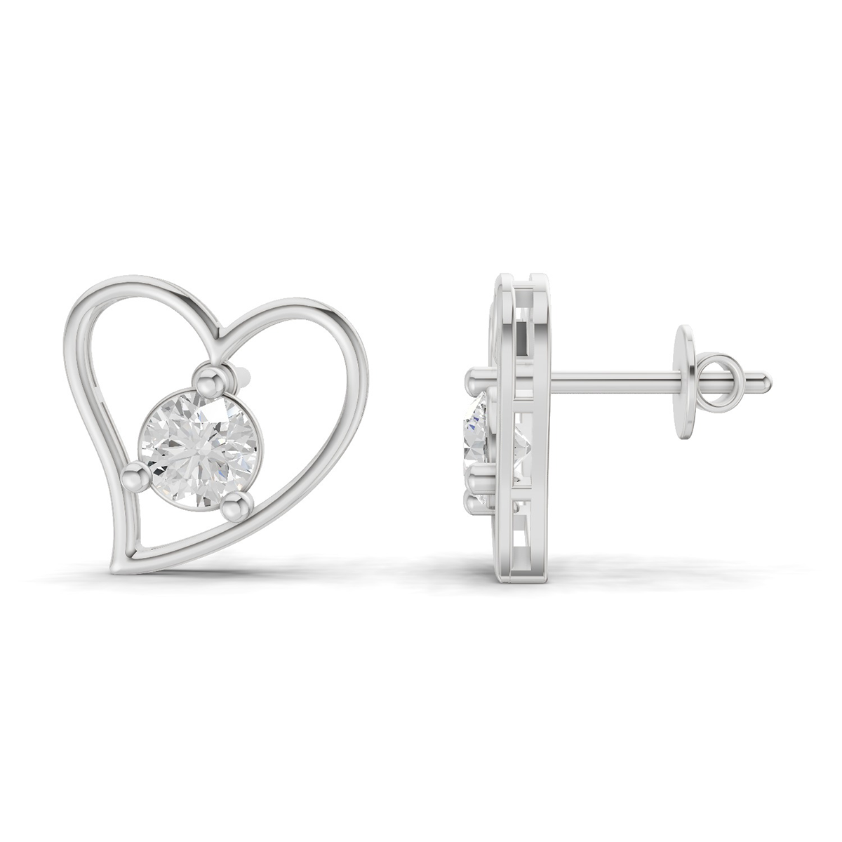 Timeless Heart Eternal Diamond Earrings