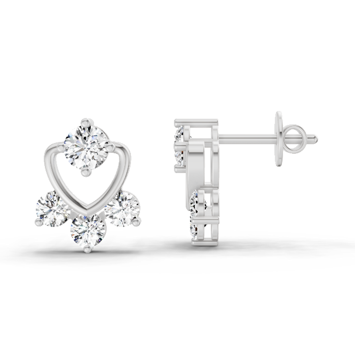 Celestial Round Diamond Earrings