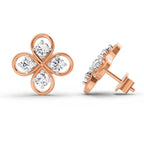 Eternal Round Diamond Stud Earrings