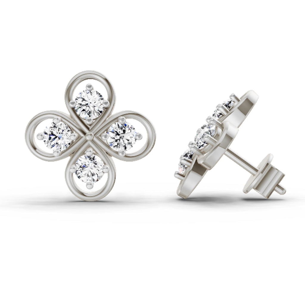 Eternal Round Diamond Stud Earrings