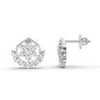 Lustrous Round Diamond Stud Earrings