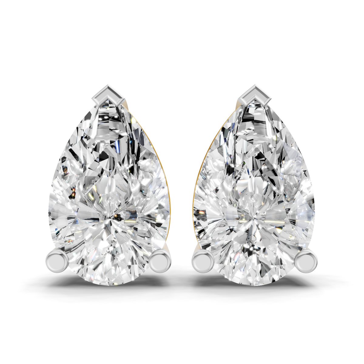 5.38 Carat 14K Gold Pear Perfection