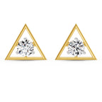 1 Carat Diamond Solitaire Stud Earrings 14K Sparkles