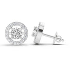 Sublime Halo Diamond Stud Earrings