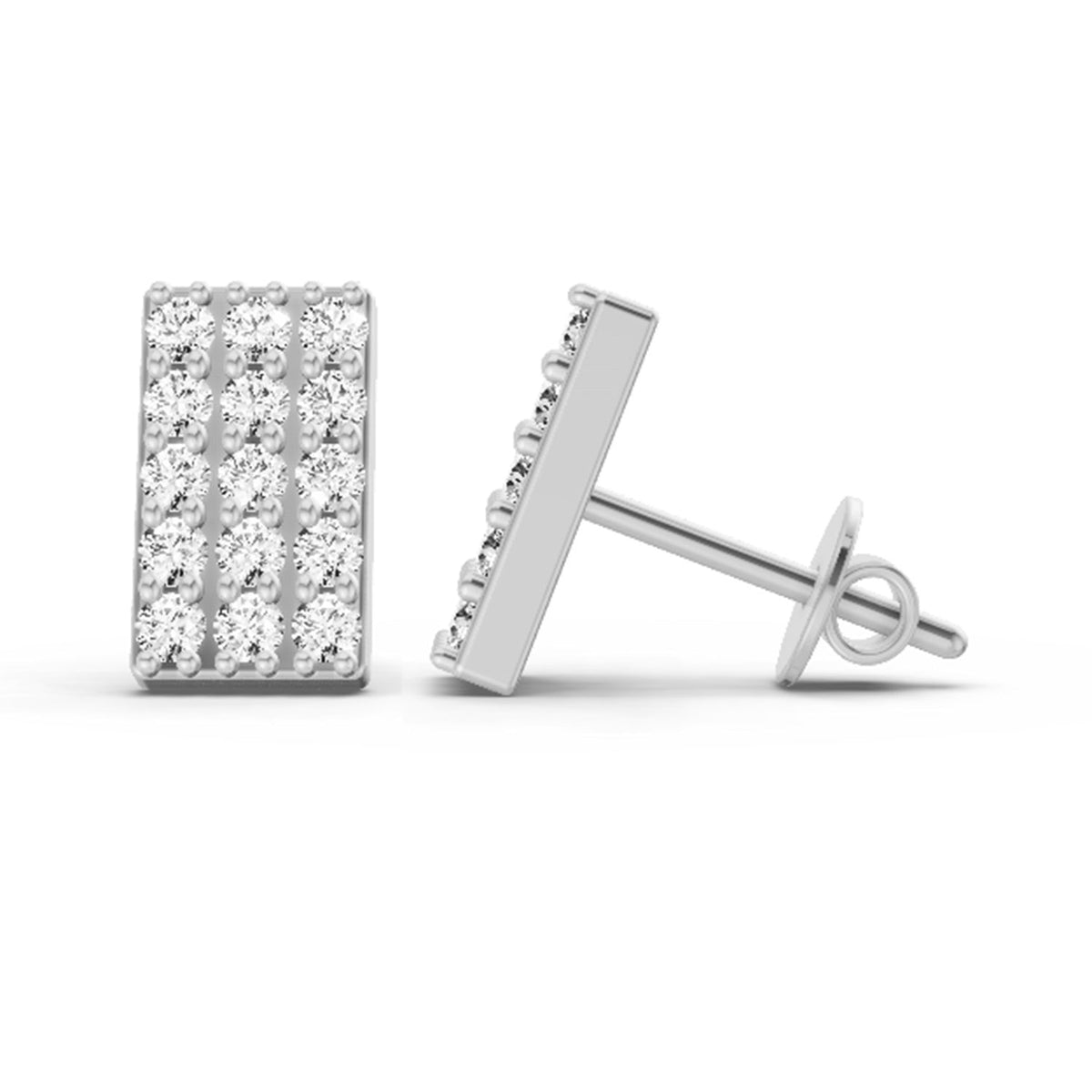 Celestial Cluster Diamond Stud Earrings