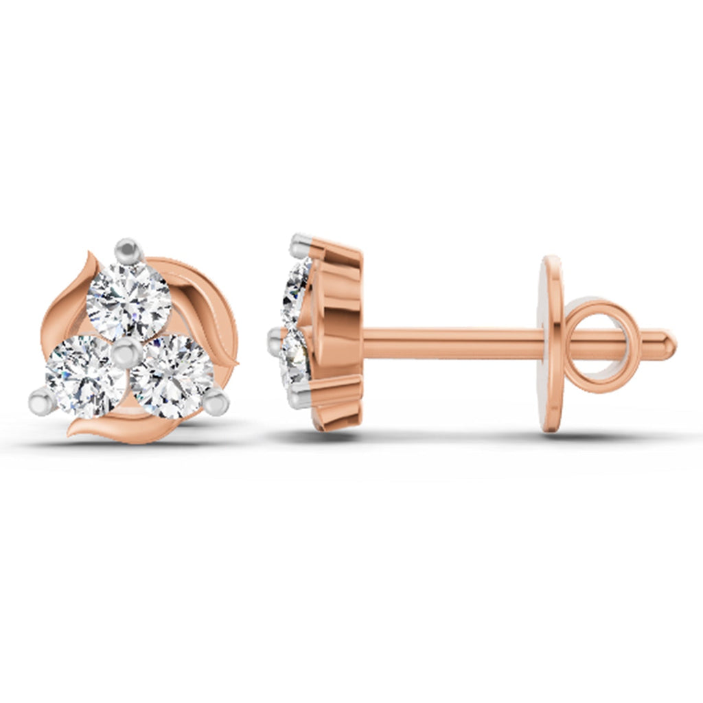 Eternal Round Star Diamond Earrings