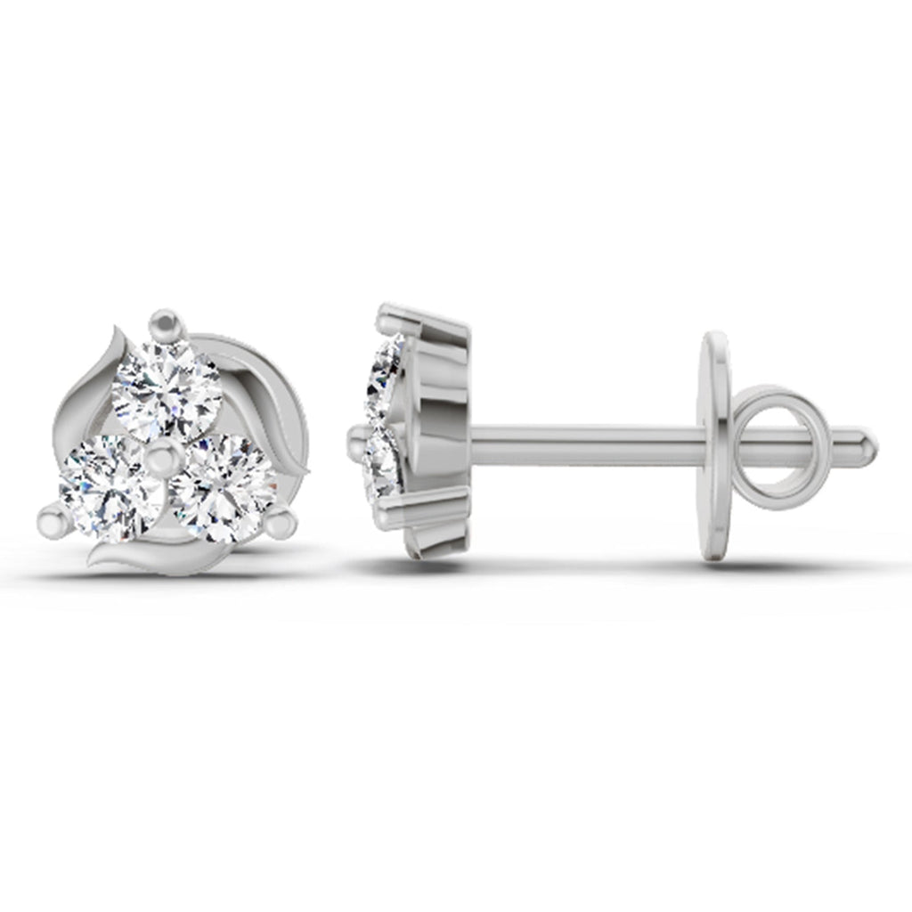 Eternal Round Star Diamond Earrings