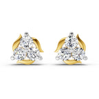 1.19 Carat Round Star Shape Fashion Earrings 14K