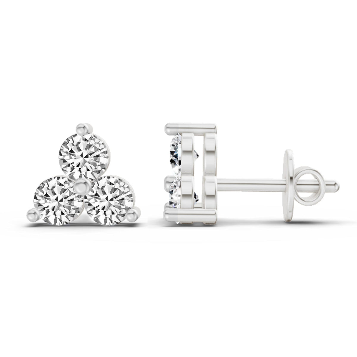 Majestic Diamond Stud Earrings