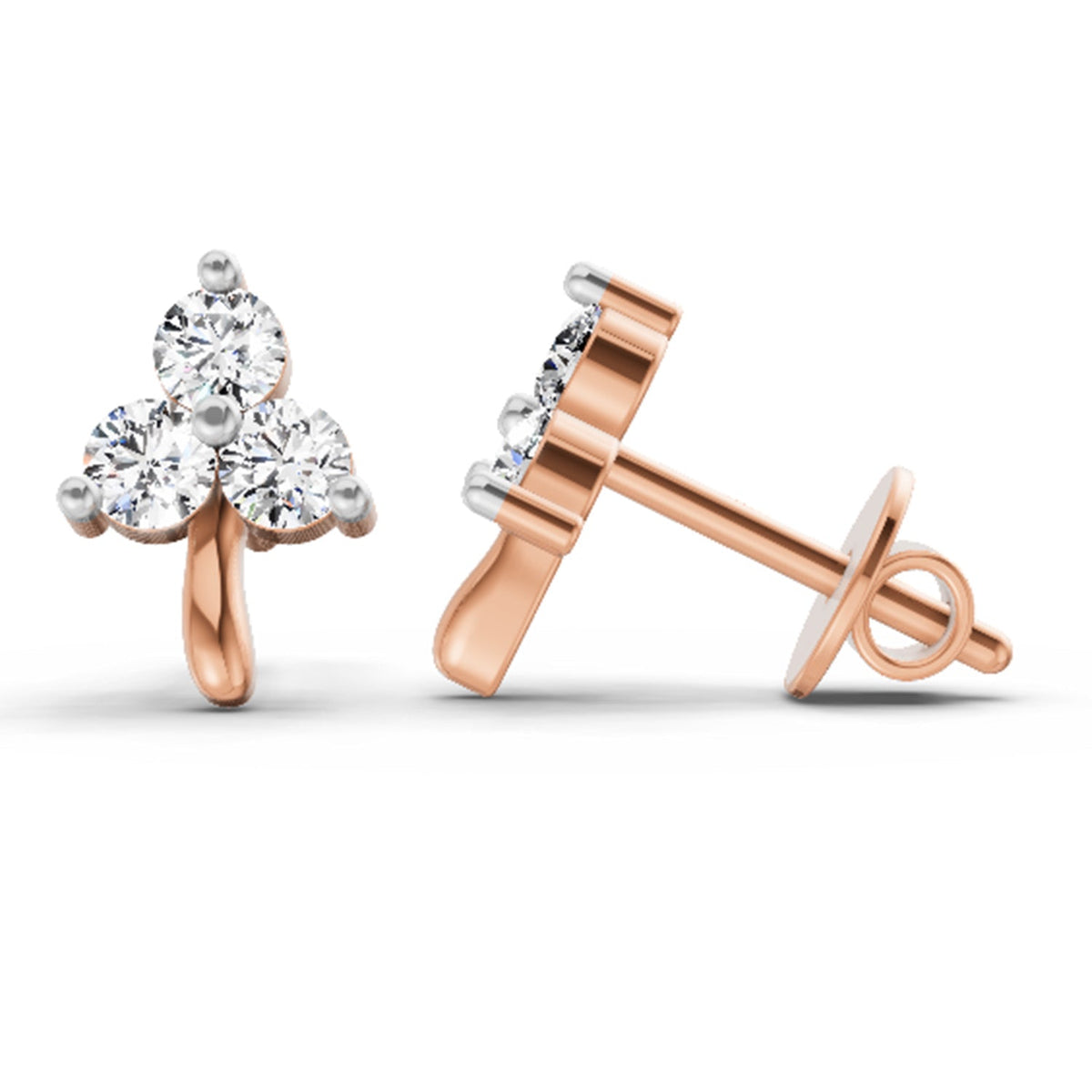 Pristine Diamond Stud Earrings
