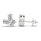 Luminous Oval Diamond Stud Earrings