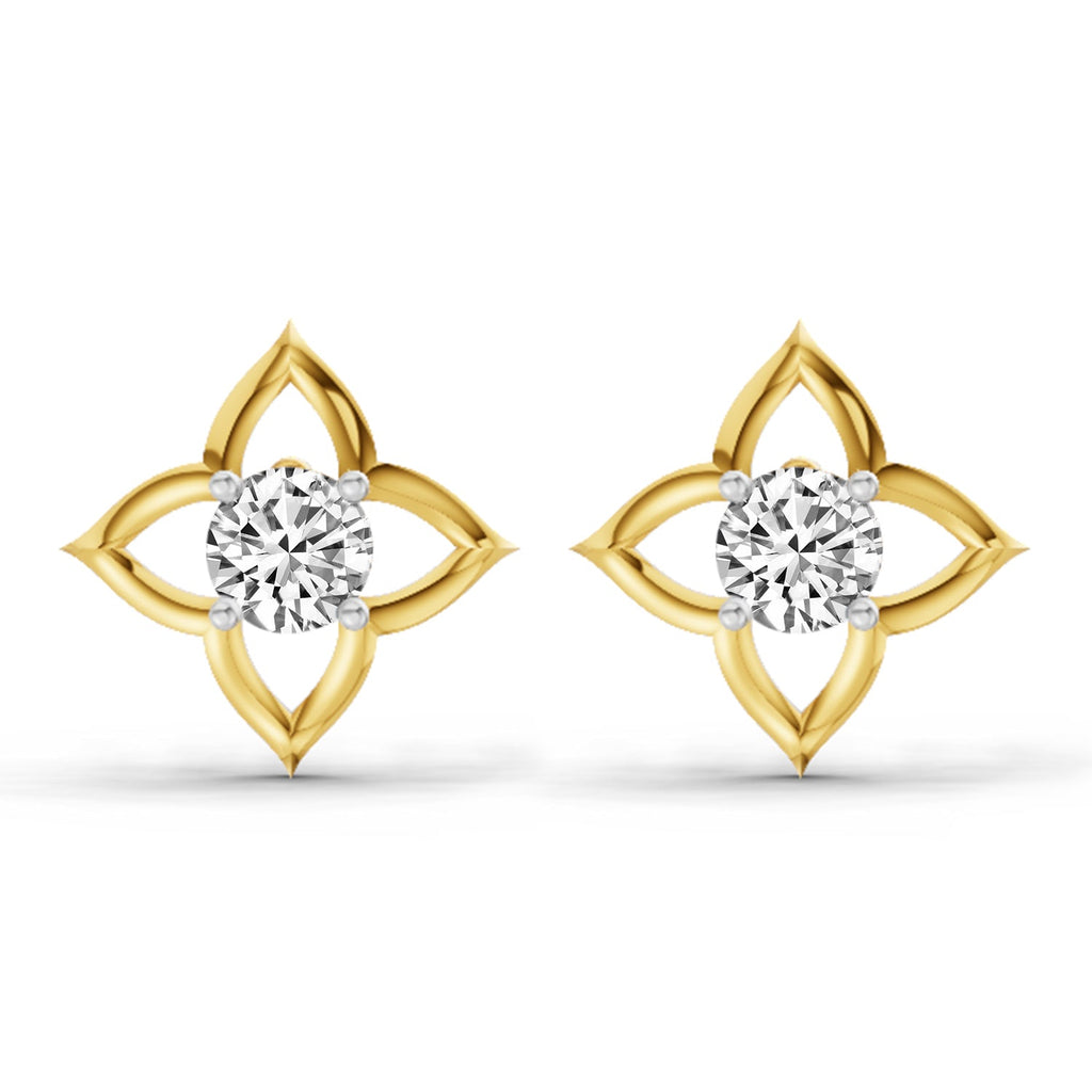 0.76 Carat Diamond Stud Earrings 14K