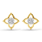 0.76 Carat Diamond Stud Earrings 14K