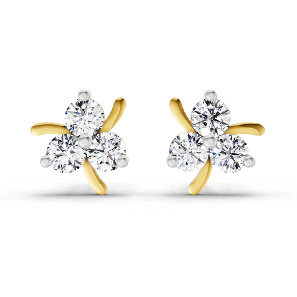 0.57 Carat Pear-Shaped Drop Stud Earrings 14K