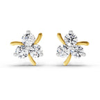 0.57 Carat Pear-Shaped Drop Stud Earrings 14K