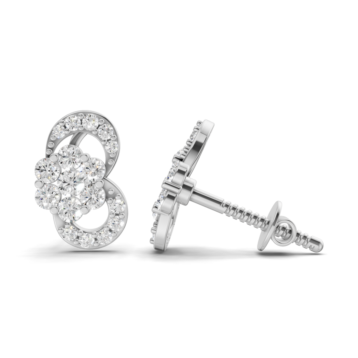 Sublime Cluster Diamond Earrings