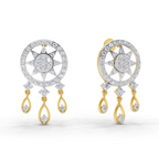 1.81 Carat Dream catcher Diamond Earrings 14K