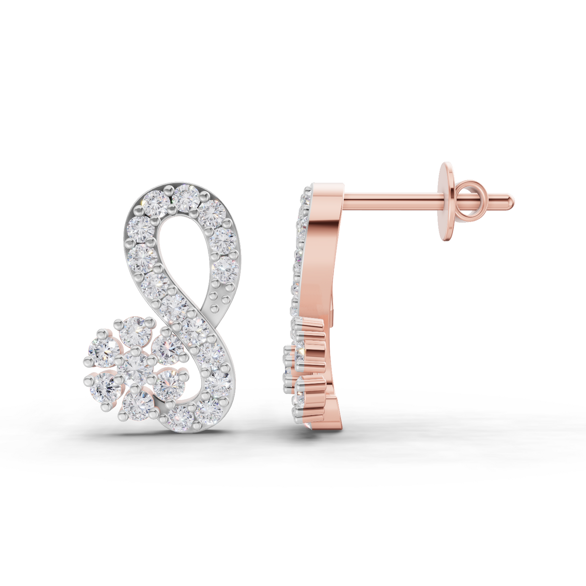 Dreamy Infinity Diamond Earrings