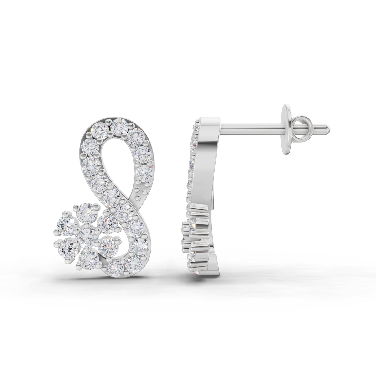 Dreamy Infinity Diamond Earrings