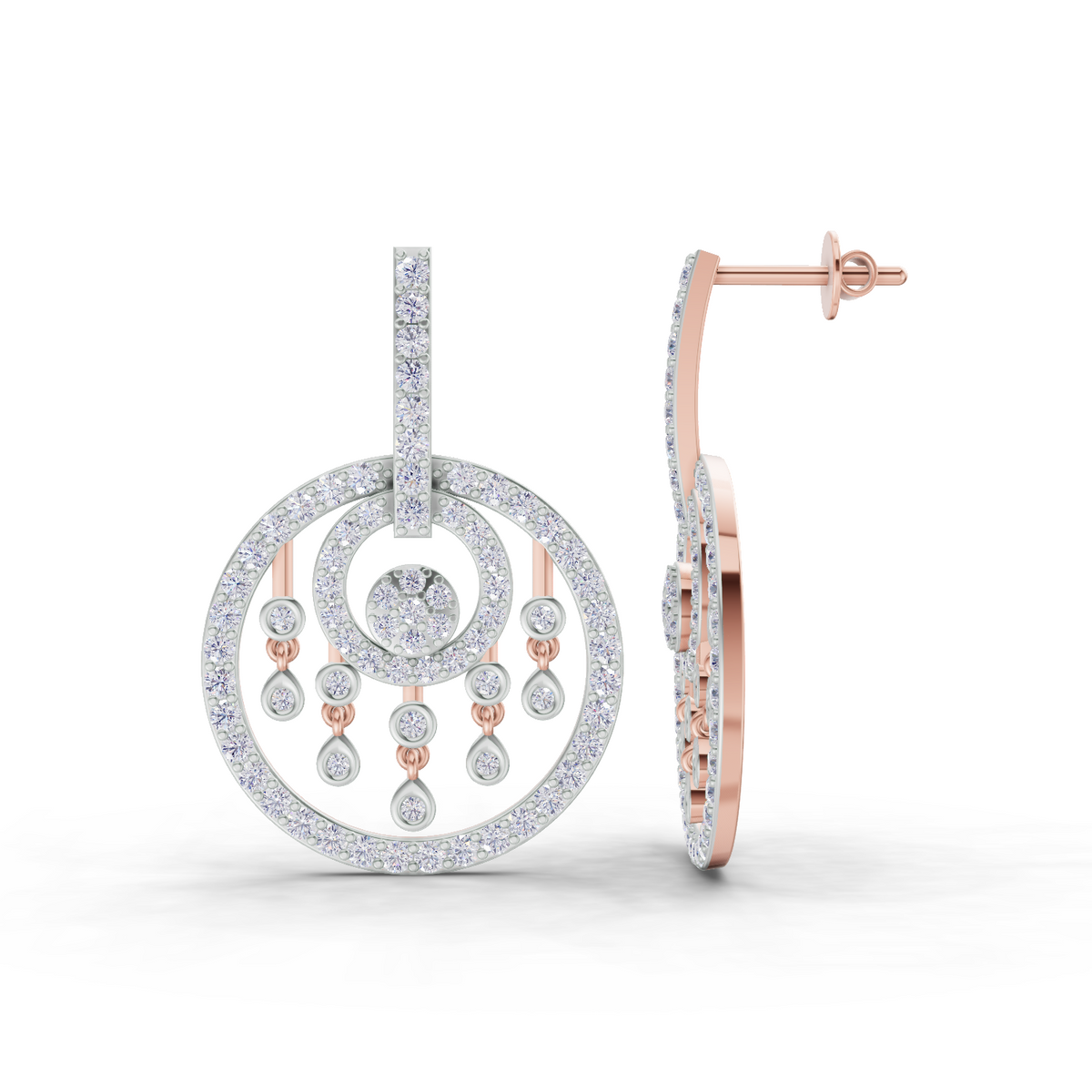 Sparkling Dream Catcher Diamond Earrings
