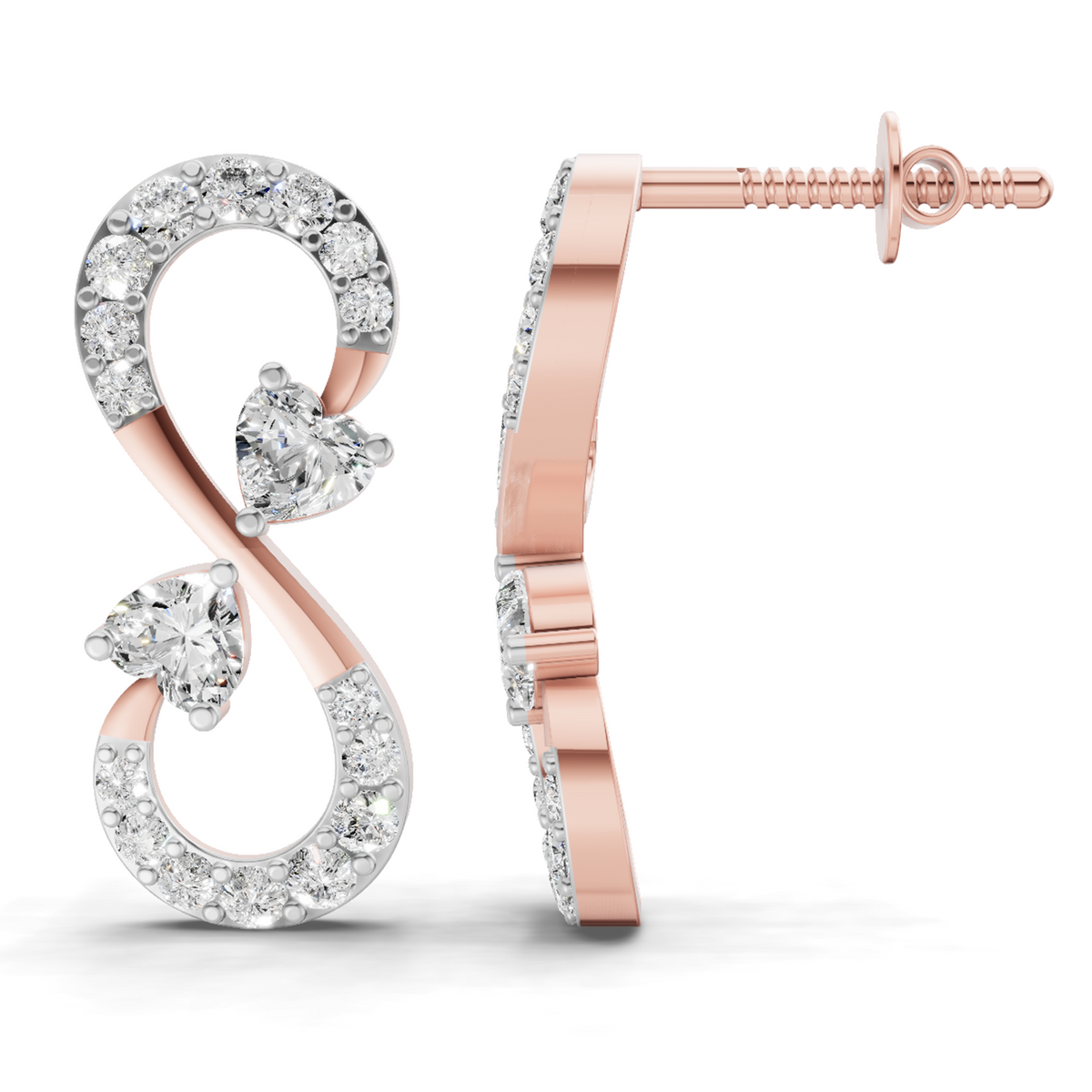 Pristine Infinity Diamond Earrings