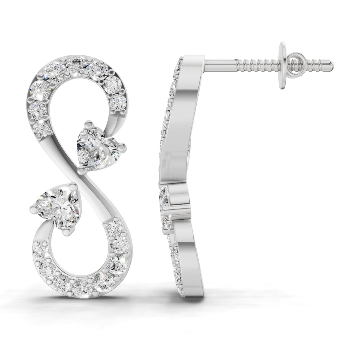 Pristine Infinity Diamond Earrings