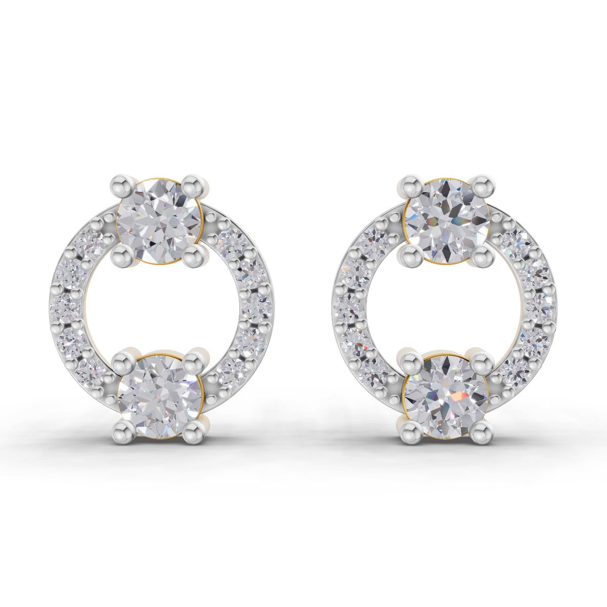 0.84 Carat Diamond Earrings 14K
