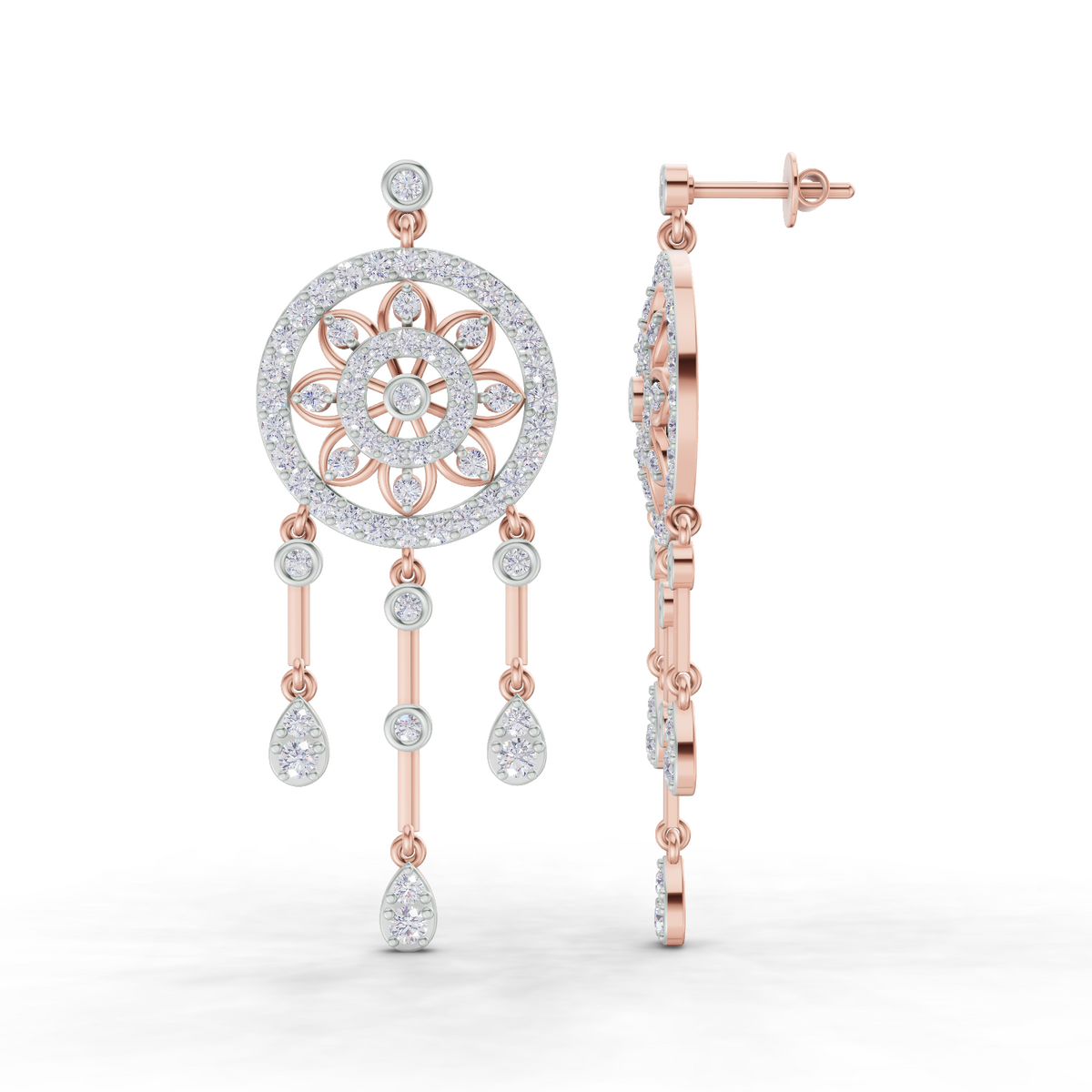 Sublime Dream Catcher Diamond Earrings