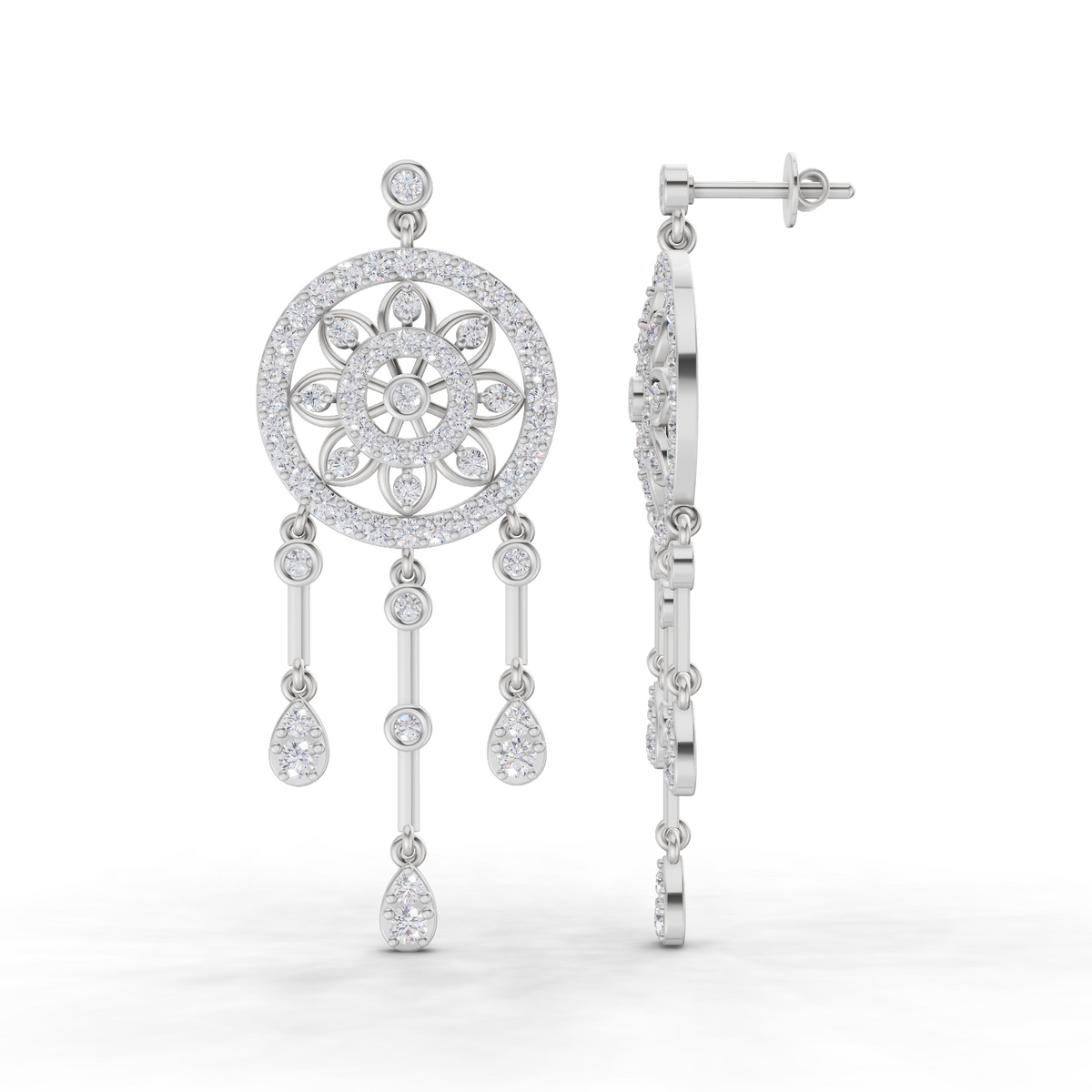 Sublime Dream Catcher Diamond Earrings