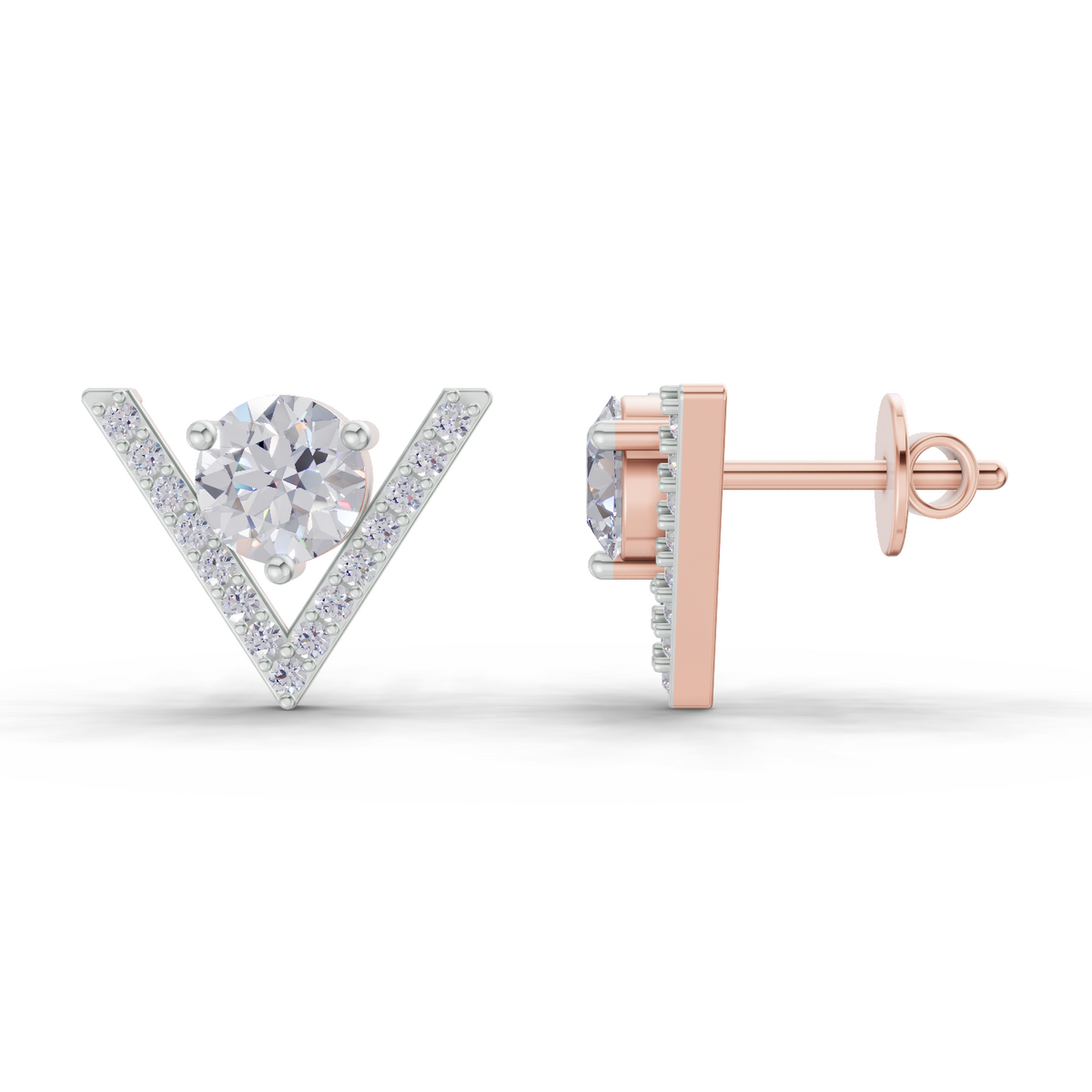Lustrous Diamond Earrings