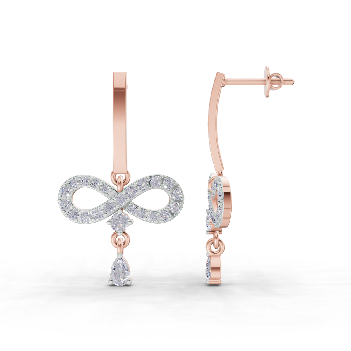 Majestic Infinity Diamond Earrings