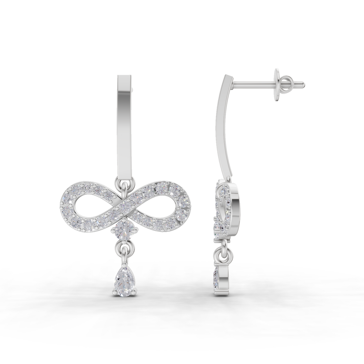 Majestic Infinity Diamond Earrings