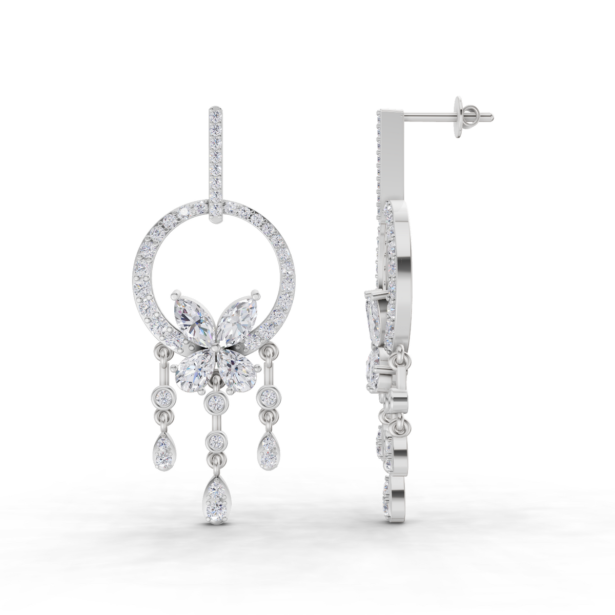 Opulent Diamond Earrings