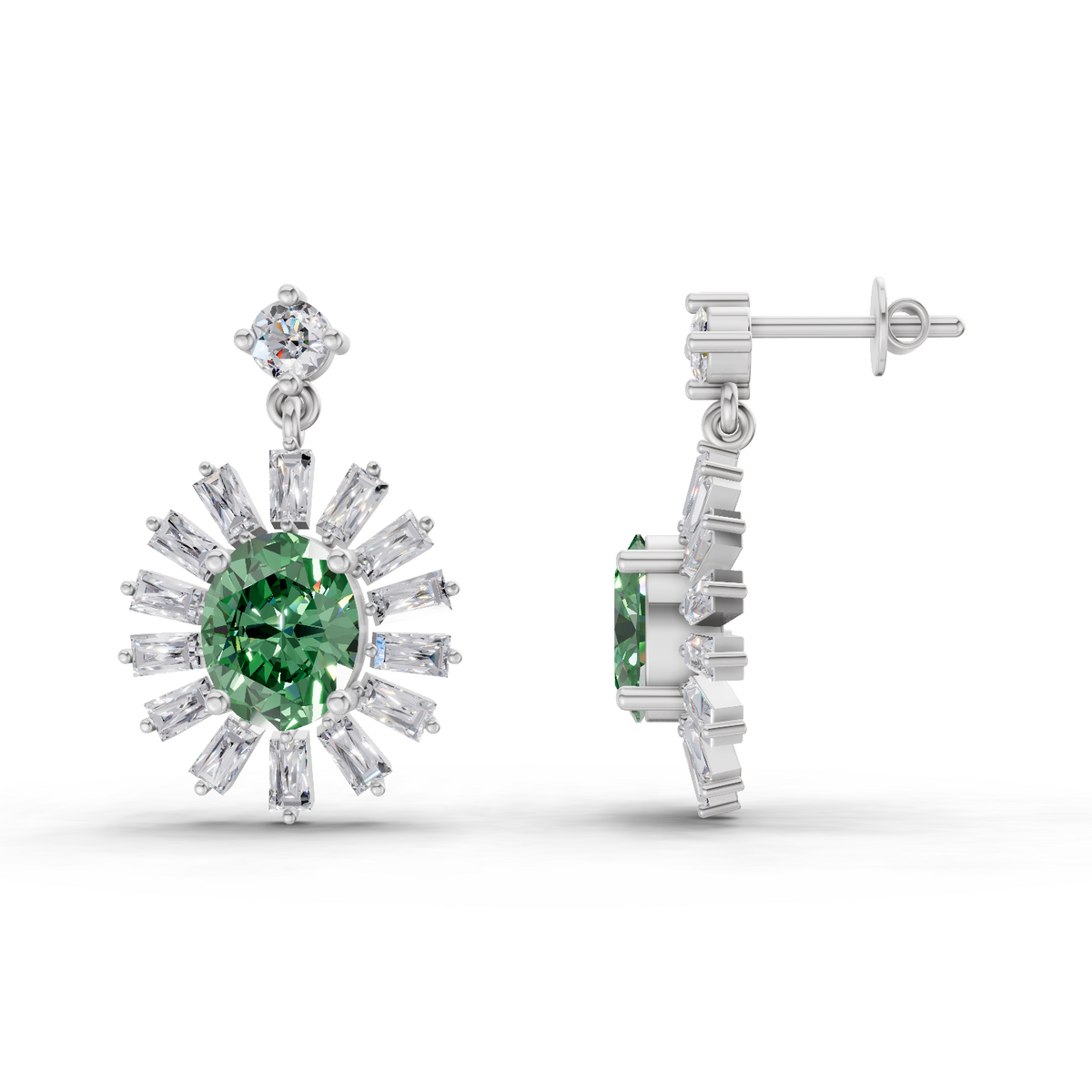 Elegant Diamond Stud Earrings