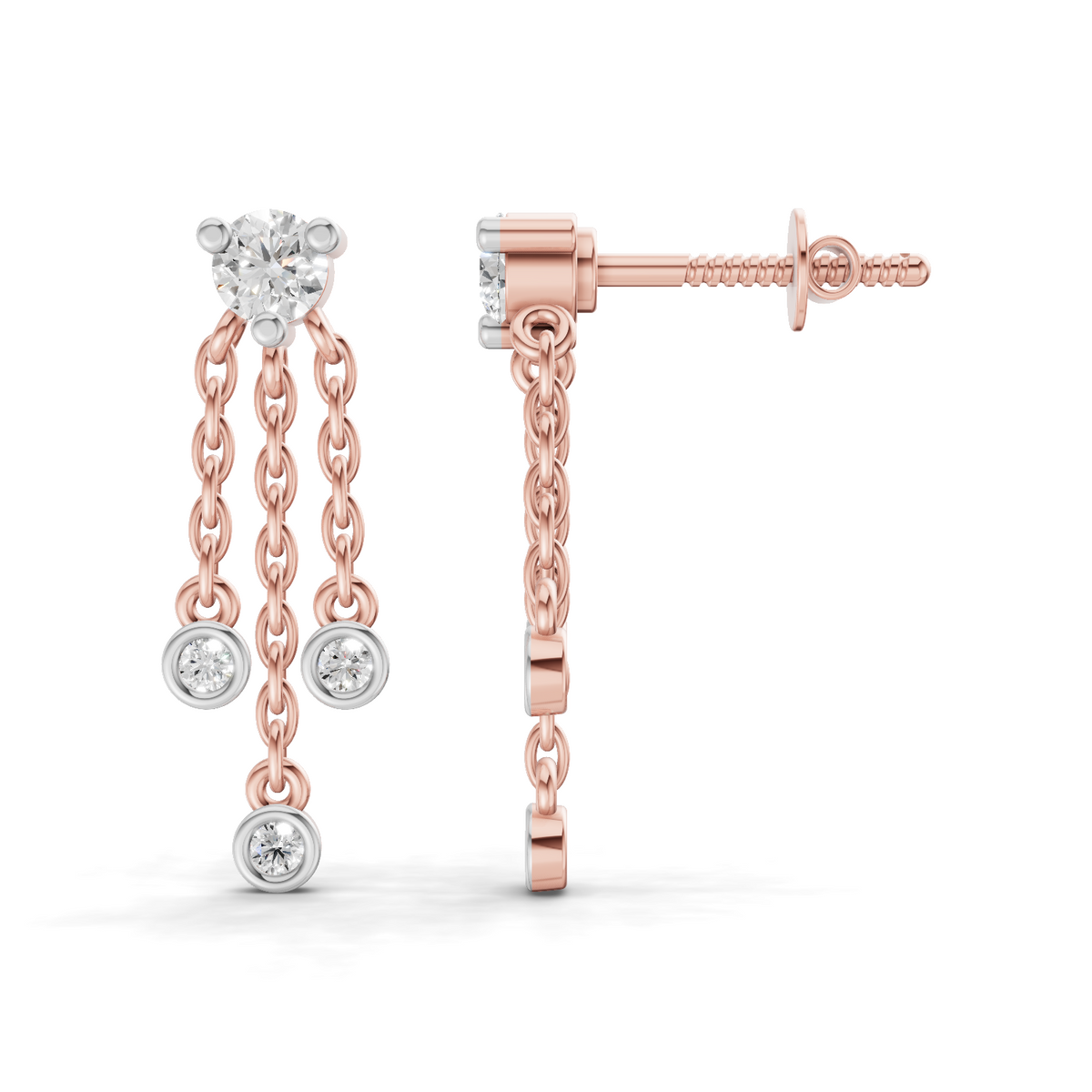 Celestial Diamond Drop Earrings