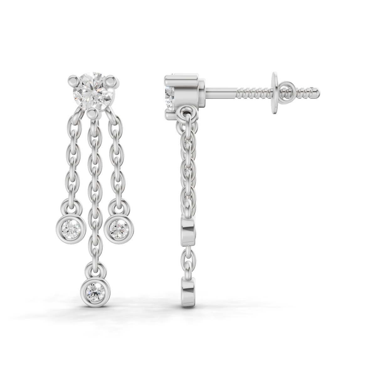 Celestial Diamond Drop Earrings
